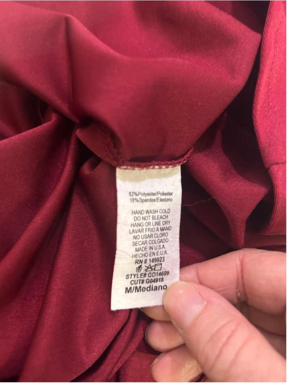 Women's Windsor Red Midi Dress Size M - Picture 7 of 7